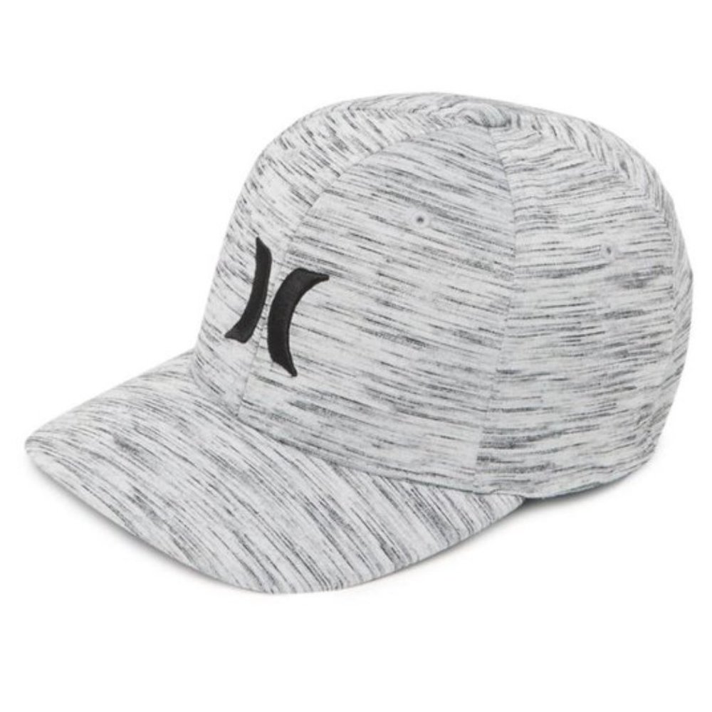 Hurley Icon Texture Flex Fit Hat Cap Small‎ / Medium New Wolf Grey S/M